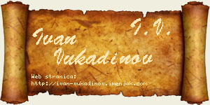 Ivan Vukadinov vizit kartica
